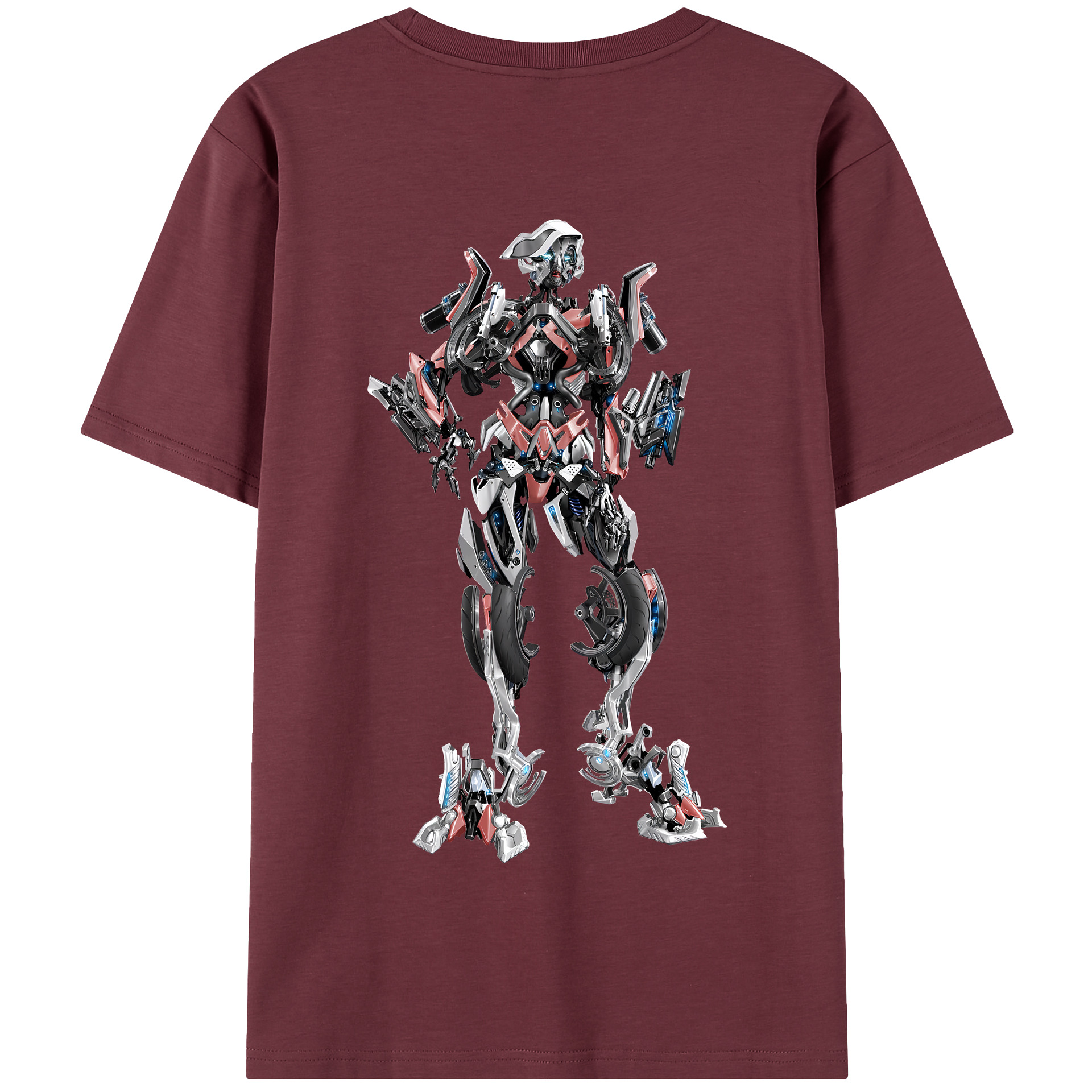 （画像用） Transformers トランスフォーマー 綿100％半袖Tシャツ（背面プリント）
